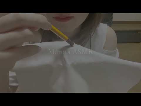 ツイル生地の音／twill fabric【asmr】