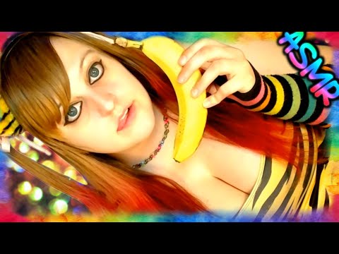 ASMR 🍌 Banana Eating ♡ Mouth Sounds, Chewing, Snacking, Mukbang, Tapping, Touching, Scratching ♡
