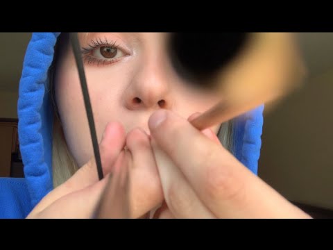 personal attention + mouth sounds (straws!) ASMR