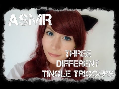 ASMR . Three Different Tingle Triggers . Soft Spoken