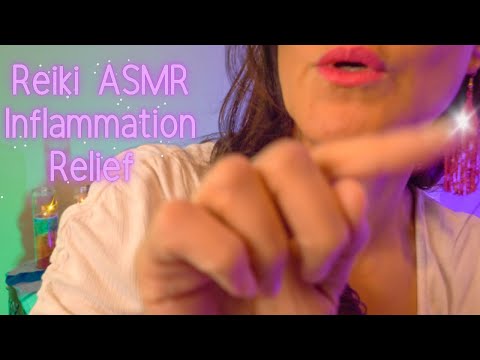 Reiki ASMR INFLAMMATION Relief💜Karuna HEALING tones, Personal Attention and touch w/hand triggers
