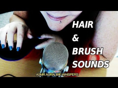 ASMR | HAIR & BRUSH SOUNDS - WHISPERING