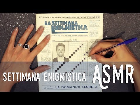 ASMR ita - 📝 Torna la SETTIMANA ENIGMISTICA! (Whispering)