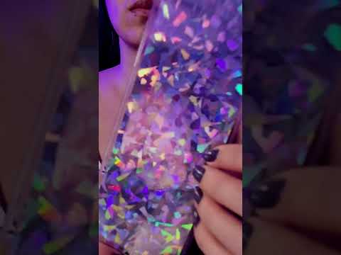 ASMR Tapping on Holographic card