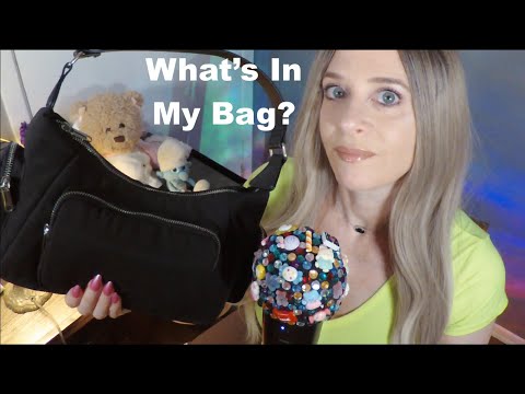 ASMR Gum Chewing What's In My Bag | Whispered