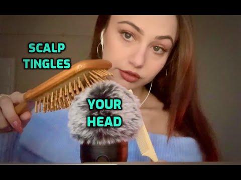 ASMR | Hair Brushing on Fluffy Mic for Sleep & Relaxation