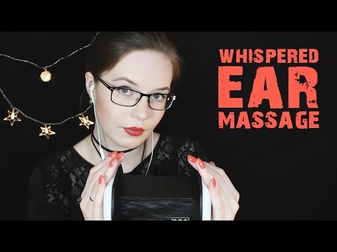 ASMR Whispered Ear Massage Variety - Rubbing, Cupping, Tapping on Ears
