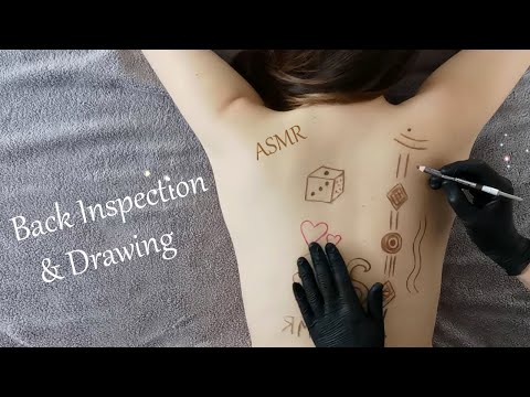 ASMR Drawing on my Friend's Back - Real Person ASMR