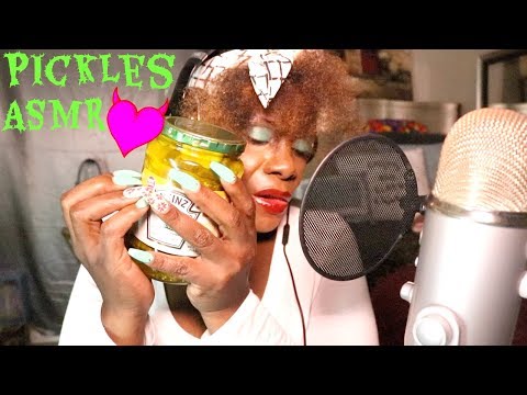 Pickle ASMR Soft Spoken Scratching+Chewing Gum