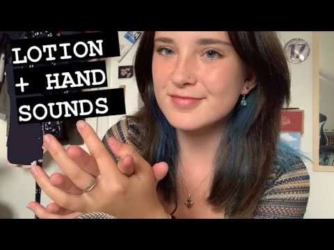 ASMR lotion application and hand sounds 🤚