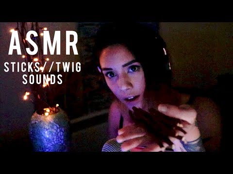 [ASMR] Sticks & Twig sounds with whispered ramble