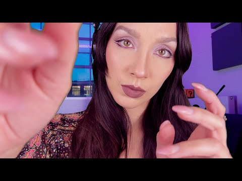 ASMR -  Up Close Face Touching | Positive Affirmations | Mic Scratching
