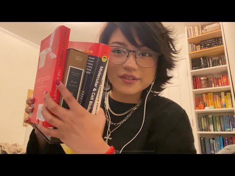 asmr~ sweet librarian checks out books for you