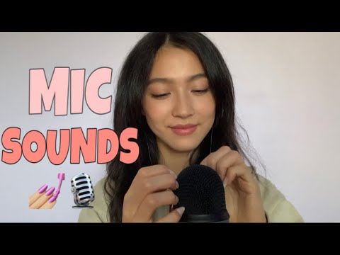 asmr bare mic sounds with fake nails 💆🏻‍♀️