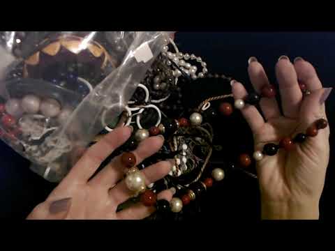 ASMR | Goodwill Jewelry Bag Show & Tell 3-25-2021 (Soft Spoken)