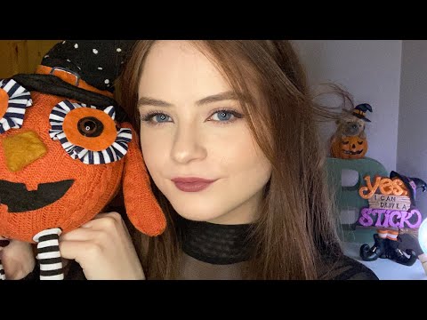 ASMR ~ Tapping and Scratching on Halloween Decorations