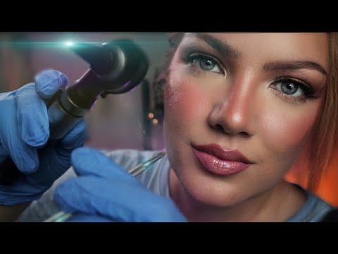ASMR Otoscope and Earpick | There IS Something in your Ear 😲👂 *INTENSE* Ear Exam (WTF is that lol)