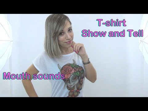 ASMR en Español  . Catrina T-shirt . Show and Tell  . Unboxing .Inaudibles . Video muy relajante