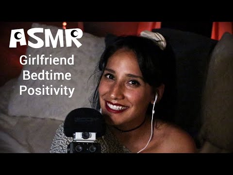 ASMR Girlfriend Bedtime Positivity | Sleep | Whisper | Brushing