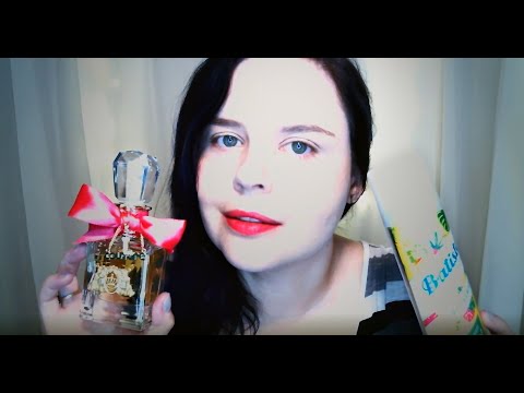 ASMR |💄 Tapping on some favorite Beauty Products 🎀 (Soft Spoken w/ mix of whispers + white noise)