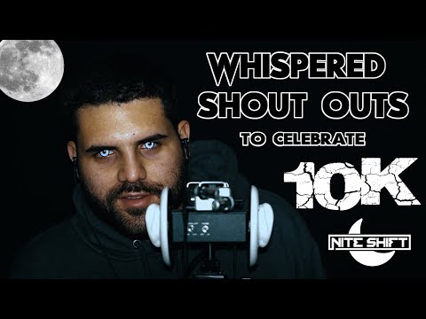 ASMR Whispering Your Name To Celebrate 10K (Male Whispering, Breathing, Mouth Sounds)