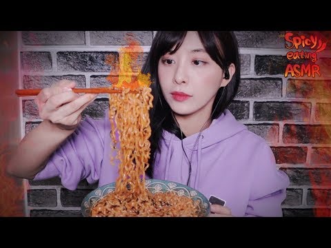 SPICY NOODLE CHALLENGE🔥 울기 직전 불닭볶음면 두개 먹방 l MIMO SPICY ASMR