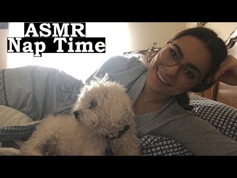 ASMR NAP TIME *Sleepy Dog & Fabric Sounds*