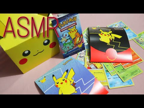 ASMR Abrindo Cartas de Pokémon 🌟 ASMR Relax Crinkles and Cards Sounds