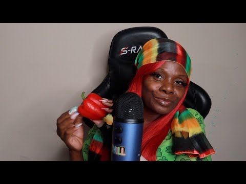 BELL PEPPER TAPPING ASMR CHEWING GUM SOUNDS
