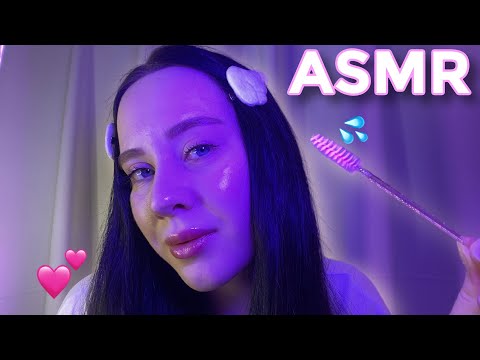 АСМР😴Подруга сделает бровки на ночевке🍿ASMR best friend does your brows