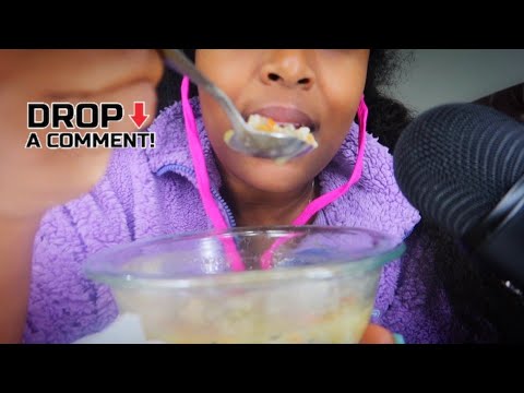 [ASMR] Chicken Wild Rice Soup Eating | Extra Slurpy Sounds Mukbang With Rambling| 🍵🍲
