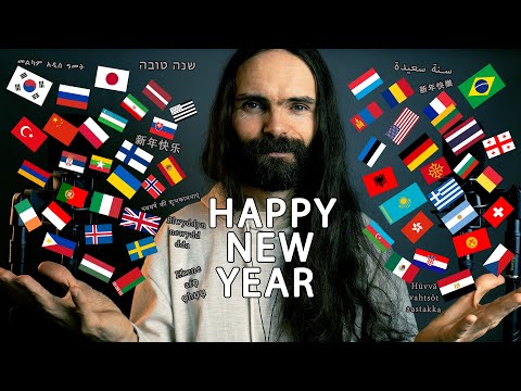 Whispering HAPPY NEW YEAR in more than 100 languages! (ASMR)