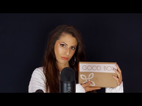 [ASMR] Subscription Box Unboxing {GOOD BOX}| Tingly Close Whisper| АСМР на Български|Tapping,Eating|