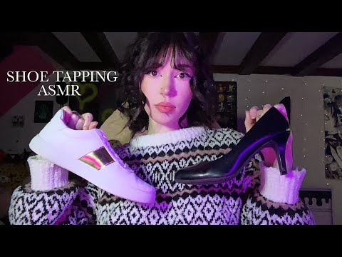 Shoe Tapping and Scratching ASMR | Whispering, Rambling