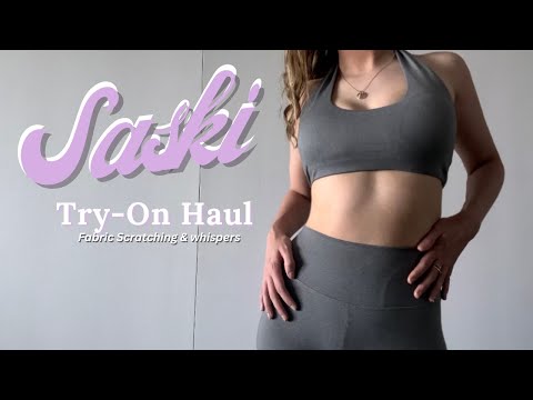 ASMR SASKI COLLECTION Try-On Haul | Fabric Scratching, Soft Whispers