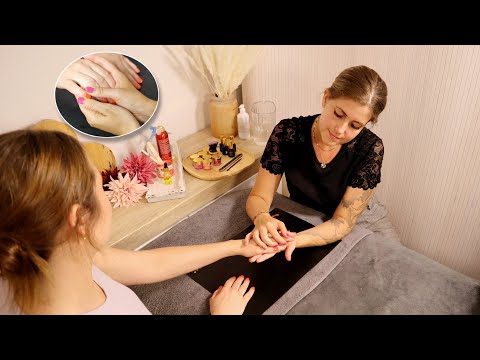 ASMR Spa Treatment [Real Person] Hand & Nail Care (Doonails) Massage Salon Roleplay deutsch/german