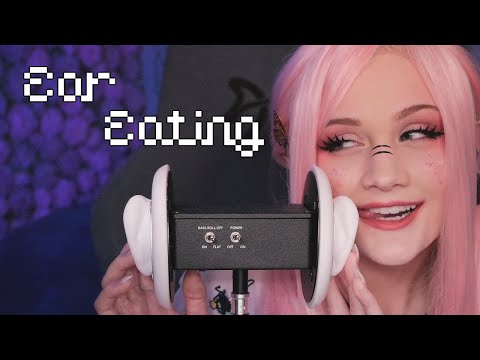 ASMR Ear Eating w/ Gentle Taps and Ear Massage (NO TALKING)