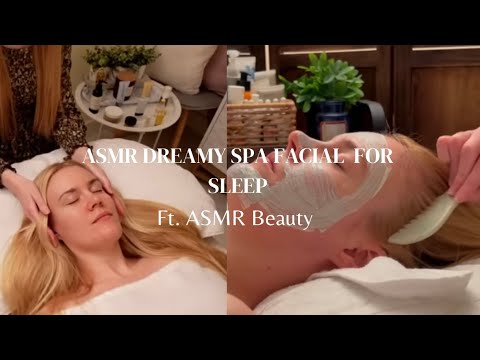 ASMR Soft Spoken Sleepy Bedtime facial with  @asmr_beauty | Neck & Shoulder Massage & Jade Comb (AD)