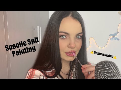 ASMR - Spit Painting (Try Not To Tingle) #asmr spit painting