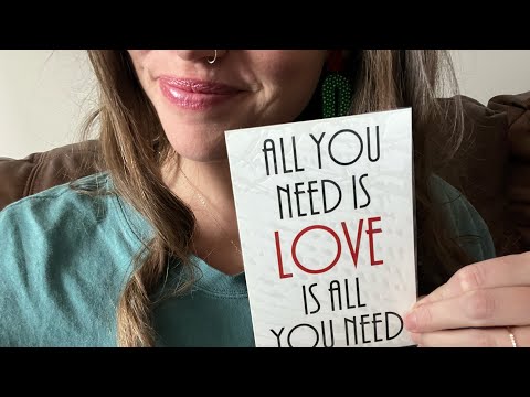 ASMR - Post Card Collection Pt. 2 - Soft Spoken Gum Chewing