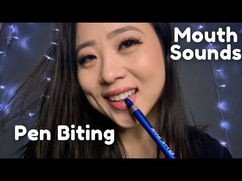 ASMR | Pen Biting, Mouth Sounds
