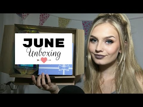 ASMR | June Unboxing - Crinkles, Tapping, Whispering... Iris Beauty & Birchbox