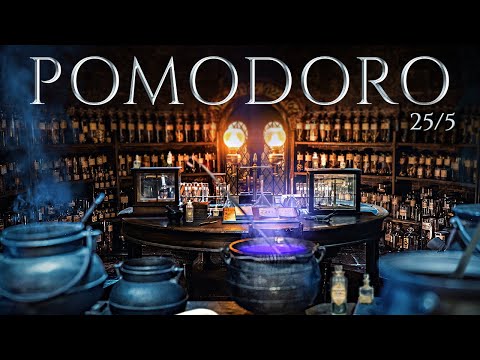 Hogwarts Potions Class 📚 POMODORO Study Session 25/5 - Harry Potter Ambience 📚 Focus, Relax & Study