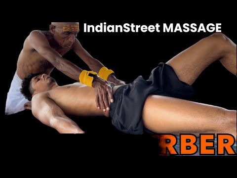 $2 World’s Cheapest Massage In India | Street Barber Chamunda | ASMR