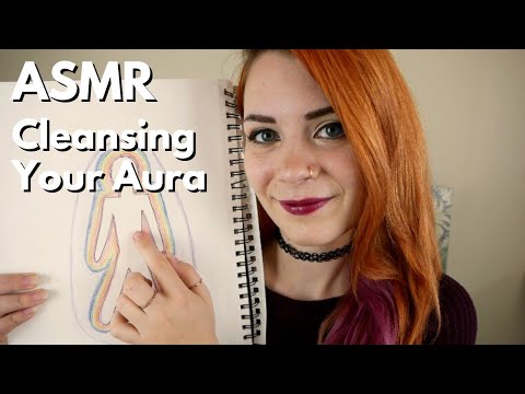 ASMR Cleansing Your Aura | Examining, Sketching, & Clearing Your Energy | Soft Spoken RP