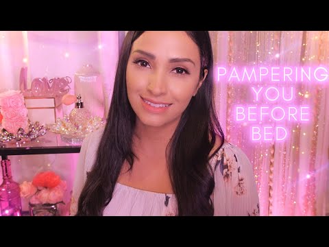 ASMR Pampering You Before Bed Roleplay | ASMR Inaudible Unintelligible Whispering