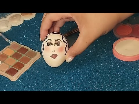ASMR CASEIRINHO: Maquiando um ovo 💄💋🥚 makeup