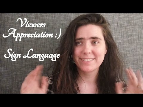 ☝ASMR Viewers Appreciation ✌ (Fingerspelling Viewer names)