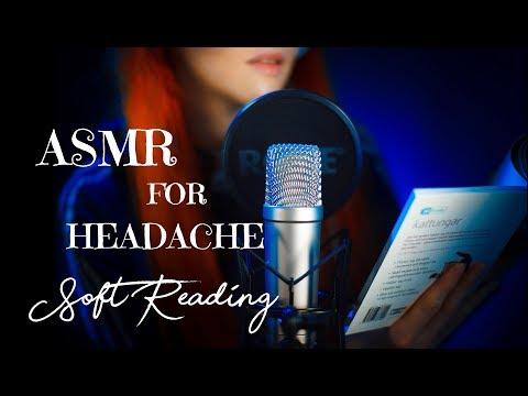ASMR - HEADACHE ROLEPLAY - inaudible soft reading and sounds to treat your headache
