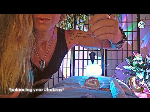 [POV Reiki ASMR] ~ 🌈Chakra Reading & Balancing Session🌈 | alignment and aura cleansing | crystals